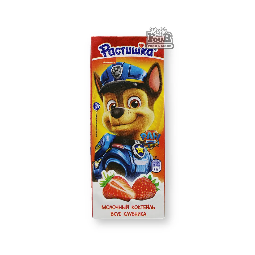 Strawberry flavored milkshake "Rastishka" 210g
